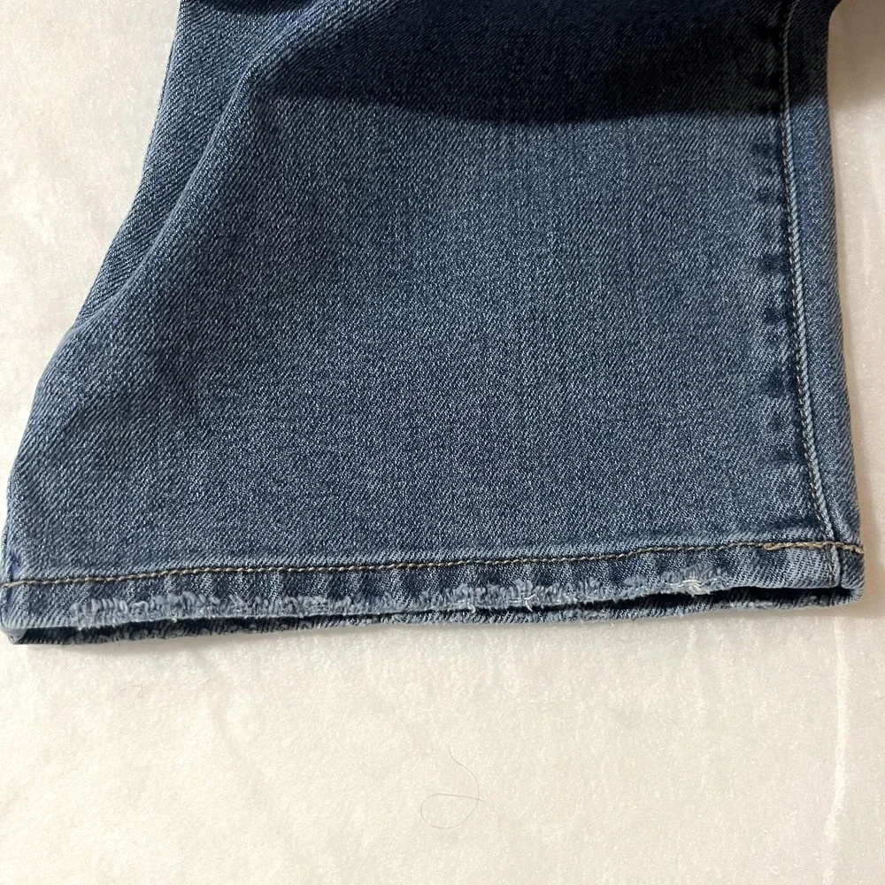 Seven7 Jeans Womens Size 14 Blue Medium Wash Classic Fit‎ Straight Leg Denim